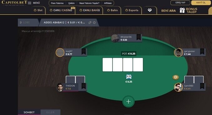 CapitolBet Poker