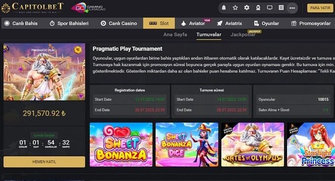 CapitolBet Slot Oyunları