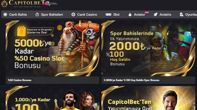 CapitolBet Yeni Promosyonlar